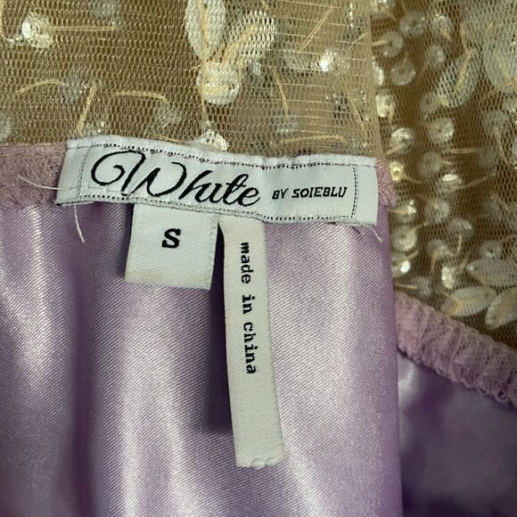 White by Soiéblu Lavender Maxi Dress With Silver Jewels - Picture 2 of 7